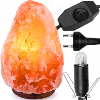 Солевая лампа (2-3 кг) с регулировкой яркости (диммер)