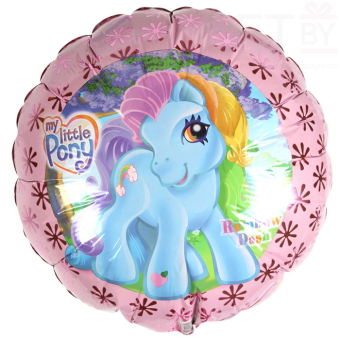 Шар (18''/46 см) Круг, My Little Pony, Лошадка Селестия, Розовый