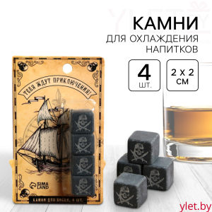 Камни для виски «Приключения», 4 шт