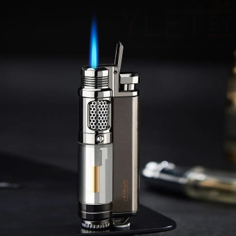 Зажигалка газовая турбо Power Графит