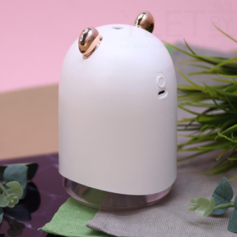 Настольный увлажнитель воздуха -  ночник "Bear in a spacesuit", white, (портативный,  USB)