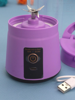 Блендер портативный "Juicy", purple, USB, (24*8 см)