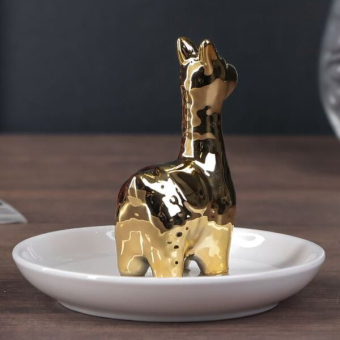 Тарелочка подставка для украшений Лама