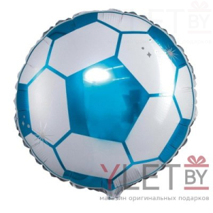 Шар (18''/46 см) Круг, Футбольный мяч, синий