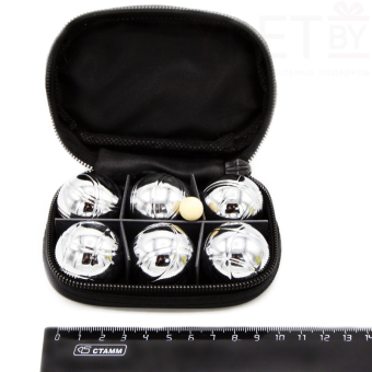 Боча Петанк 6 шаров Мини сталь, d-3см