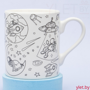 Кружка Раскраска с набором фломастеров №12 Космос