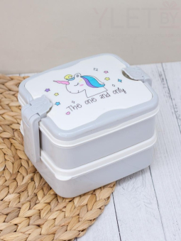 Ланчбокс "The one and only", gray (800 мл), контейнер для еды