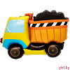 Шар (26''/66 см) Фигура, Самосвал с песком