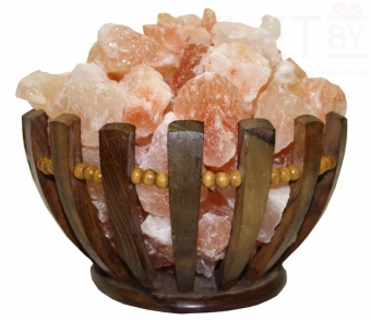 Солевая лампа "Домашний очаг" дерево (3-3,3 кг)