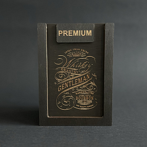 Набор для виски Premium «Gentelman » (cтакан + 3 камня)