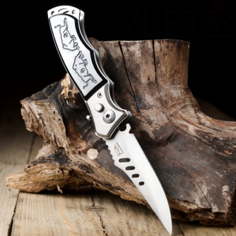 Нож металлический складной Быки