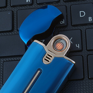 USB Зажигалка Lighter овальная (хамелеон)
