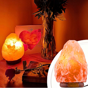 Солевая лампа (2-3 кг) с регулировкой яркости (диммер)