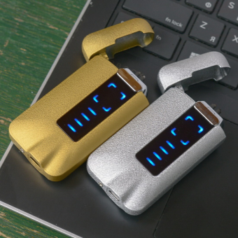 Импульсная зажигалка двойная сенсорная Lighter Контуры фактурная