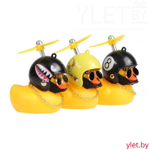 Игрушка на панель автомобиля «Утка с пропеллером» жёлтая, микс