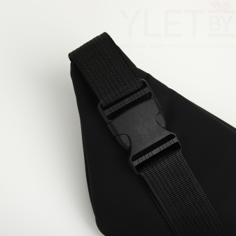 Сумка поясная "Классик" на молнии, 30*8*13 см, иск. кожа, черный