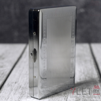 Портсигар металлический Серебро