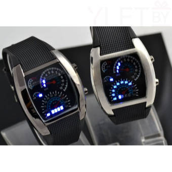 Часы Спидометр черные