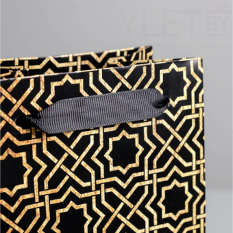 Пакет ламинированный под бутылку Best wishes, 13 x 36 x 10 см 