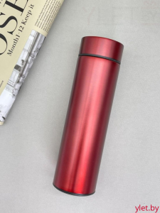 Термос с датчиком температуры «Metallic», matte red (500 ml)