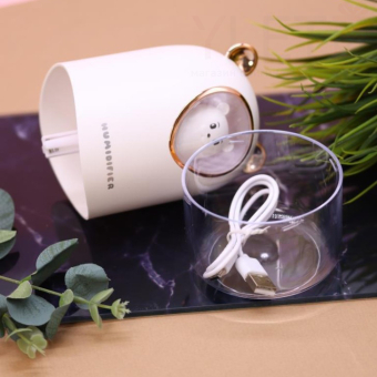 Настольный увлажнитель воздуха -  ночник "Bear in a spacesuit", white, (портативный,  USB)