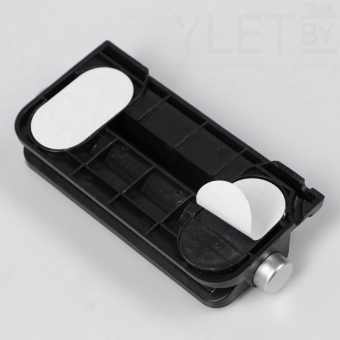 Табличка для номера телефона поворотная, черная