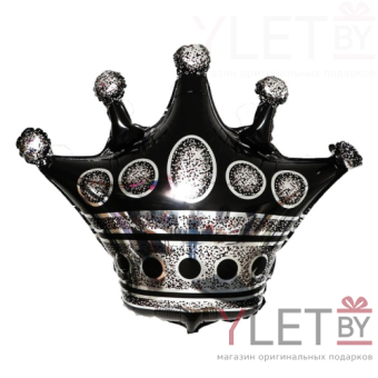 Шар (24''/61 см) Фигура, Черная корона