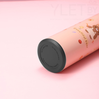 Термос с датчиком температуры «Happy friends, dino», blue (500 ml)