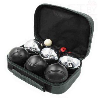 Боча Петанк 6 шаров Сталь с черным