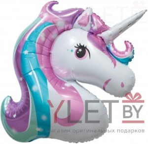 Шар (45''/114 см) Фигура, Голова, Звездный Единорог