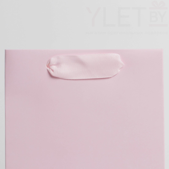 Пакет под бутылку Розовый, 13 x 35 x 10 см