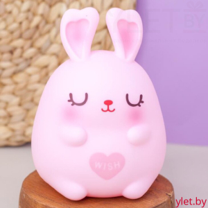 Копилка "Sleeping bunny ", pink (17,5 см), пластик
