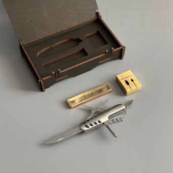 Подарочный набор " Никаких преград "  (мультитул, USB зажигалка Ciger, зарядный кабель)