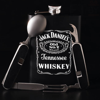 Набор фляжка, стопки и мультитулы Jack Daniels