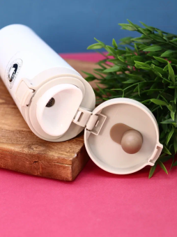 Термокружка «Love you more day by day», white (500 мл)