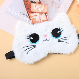 Маска для сна "Cute cat", white