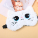 Маска для сна "Cute cat", white