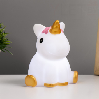 Ночник "Единорожка" LED 3хLR44 белый 10х7х12,5 см