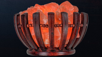 Солевая лампа "Домашний очаг" дерево (3-3,3 кг)