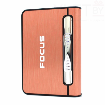 Портсигар Focus со встроенной зажигалкой