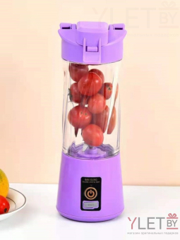 Блендер портативный "Juicy", purple, USB, (24*8 см)