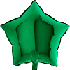 Шар (18"/46 см) Звезда, Зеленый