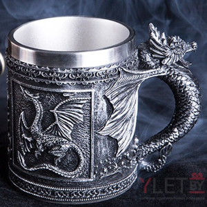 Кружка металлическая Дракон