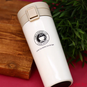 Термокружка «Love you more day by day», white (500 мл)