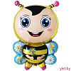 Шар (30''/76 см) Фигура, Пчела улыбчивая золотая