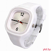Часы наручные на силиконовом ремешке Белые