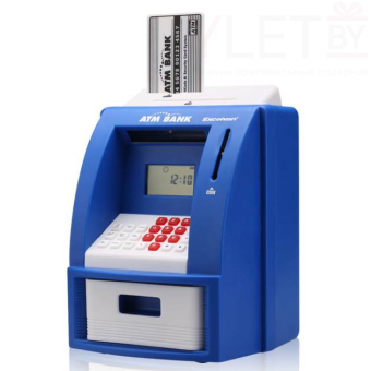 Копилка Банкомат синий