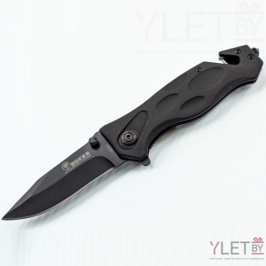 Нож складной Boker черный с открывашкой