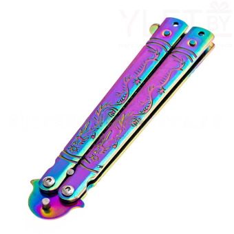 Нож-бабочка мини Дракон хамелеон