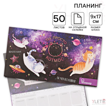 Планер с отрывными листами «Ты просто КОТмос»